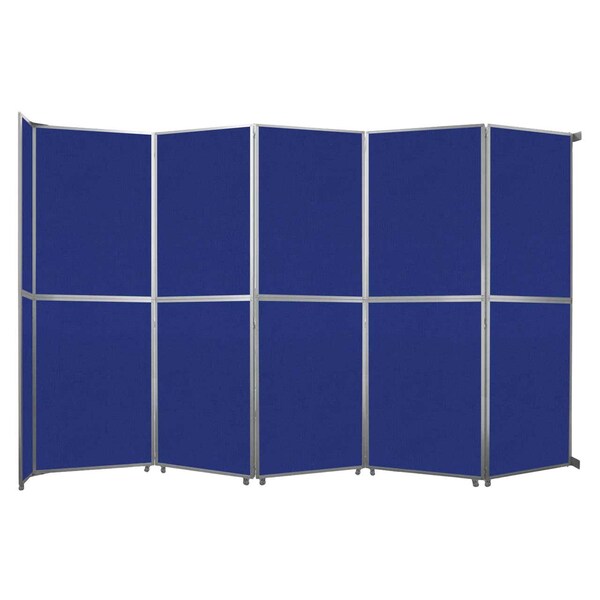 Operable Wall Folding Room Divider 19'6" x 12'3" Royal Blue Fabric